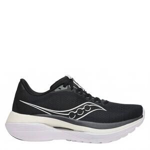 NEW SAUCONY men's endorphin trainer shoe in black/white